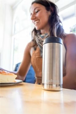Klean Kanteen Insulated TKWide 12oz (355ml) Brushed Stainless Bottle - With Café Cap -outdoor camping shop 34835 6
