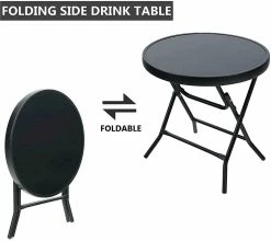 Redwood Leisure Round Folding Side Drinks Table - Each 8 Redwood Leisure Round Folding Side Drinks Table - Each -outdoor camping shop 35026 2