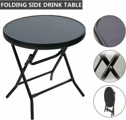 Redwood Leisure Round Folding Side Drinks Table - Each 9 Redwood Leisure Round Folding Side Drinks Table - Each -outdoor camping shop 35026 3