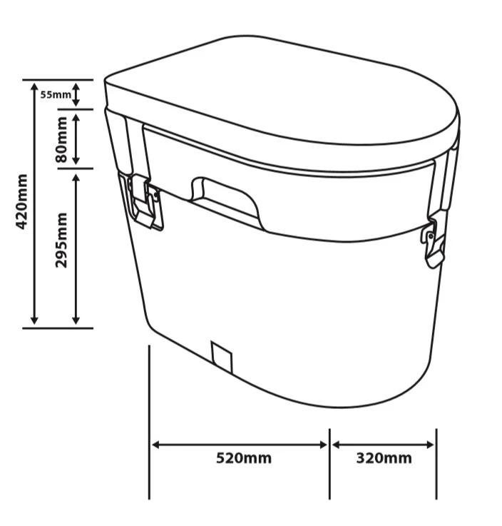 Blue Diamond Nature Calls Composting Toilet 10 Blue Diamond Nature Calls Composting Toilet - Image 8