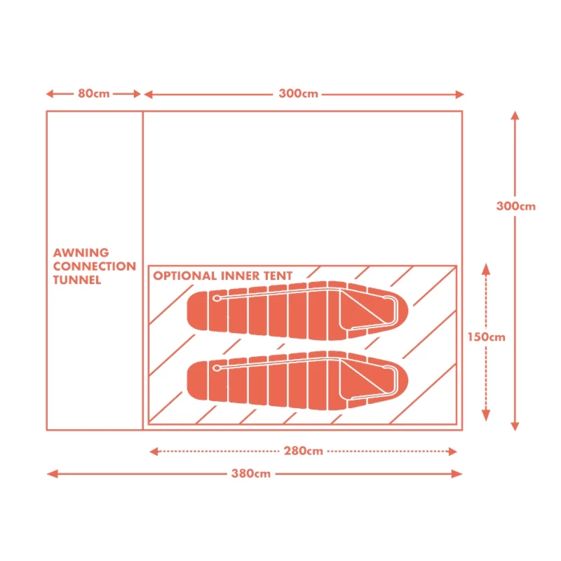Khyam Kamper Compact Driveaway Campervan Awning 2023 - Each 4 Khyam Kamper Compact Driveaway Campervan Awning 2023 - Each - Image 2