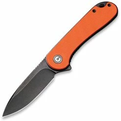 CIVIVI Elementum, 2.96" Black D2 Blade, Orange G10 Handle - C907Y