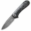 CIVIVI Elementum, 2.96" Damascus Blade, Shredded Carbon Fiber And Silvery Shred Handle - C907C-DS2 -outdoor camping shop 63d19d47059527.20927648 1800x1800