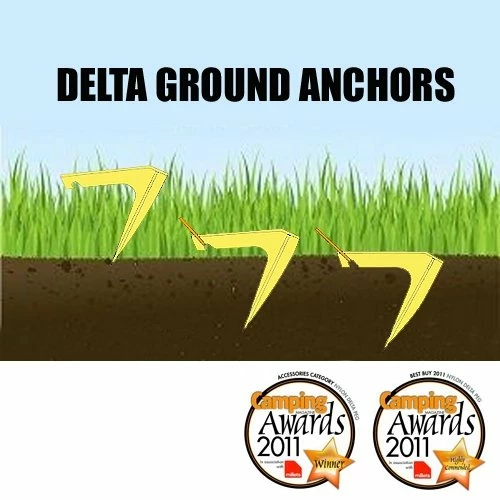 Delta Ground Anchor Ultimate Tent Peg - Each 4 Delta Ground Anchor Ultimate Tent Peg - Each - Image 2