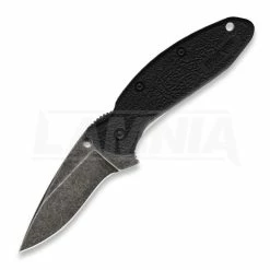 Kershaw Scallion Linerlock A/O Folding Knife, Black 1620BLKBW