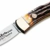 Boker USA Justin Gents Stag Knife -outdoor camping shop opplanet boker usa justin gents stag knife brown small 111006ju main