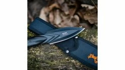 Elk Ridge Spire Fine Edge Fixed Blade Knife 26 Elk Ridge Spire Fine Edge Fixed Blade Knife -outdoor camping shop opplanet elk ridge spire fine edge fixed blade knife 4 25in stainless steel 3cr14mov spear point black handle er sp002bk usage 2