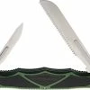 Havalon Hydra Linerlock Folding Knife -outdoor camping shop opplanet havalon hydra linerlock folding knife satin ss blade green aluminum handle thumb stud pocket clip black rubber handle inserts xti hydhgbs main