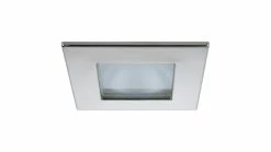 Quick Marina XP Downlight LED, 6W, Screw Mounted, Square Bezel, Square Warm White Light -outdoor camping shop opplanet quick marina xp downlight led 6w ip66 screw mounted square stainless bezel square warm white light 55723 main