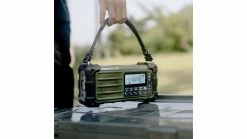 Sangean AM/FM-RDS/Bluetooth/AUX/Weather Alert Multi-Powered Digital Tuning Radio -outdoor camping shop opplanet sangean am fm rds bluetooth aux weather alert multi powered digital tuning radio forest green mmr 99 av 4