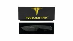Takumitak Companion Fixed Blade Knife 42 Takumitak Companion Fixed Blade Knife -outdoor camping shop opplanet takumitak companion fixed blade knife 4in d2 drop point g10 handle black stonewash tkf212sw av 9