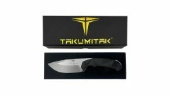 Takumitak Companion Fixed Blade Knife 43 Takumitak Companion Fixed Blade Knife -outdoor camping shop opplanet takumitak companion fixed blade knife 4in d2 drop point g10 handle silver tkf212sl av 9