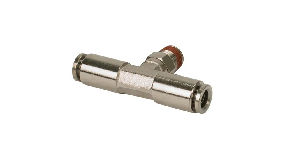 VIAIR 1/4in NPT M 1/8in To 1/8in Swivel T-Fitting 3 VIAIR 1/4in NPT M 1/8in To 1/8in Swivel T-Fitting