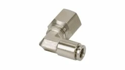VIAIR 1/8in NPT F To 1/8in Airline 90 Degree Swivel Elbow Fitting